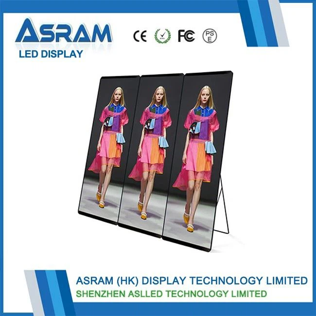 P2.5 Portable Floor Standing Led Poster Display
